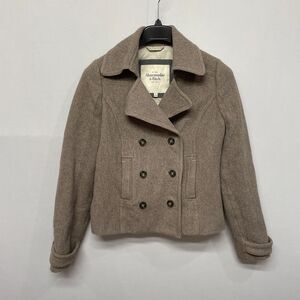 Abercrombie & Fitch Women Wool Blend Jacket Pea Coat Size Medium M231 -15